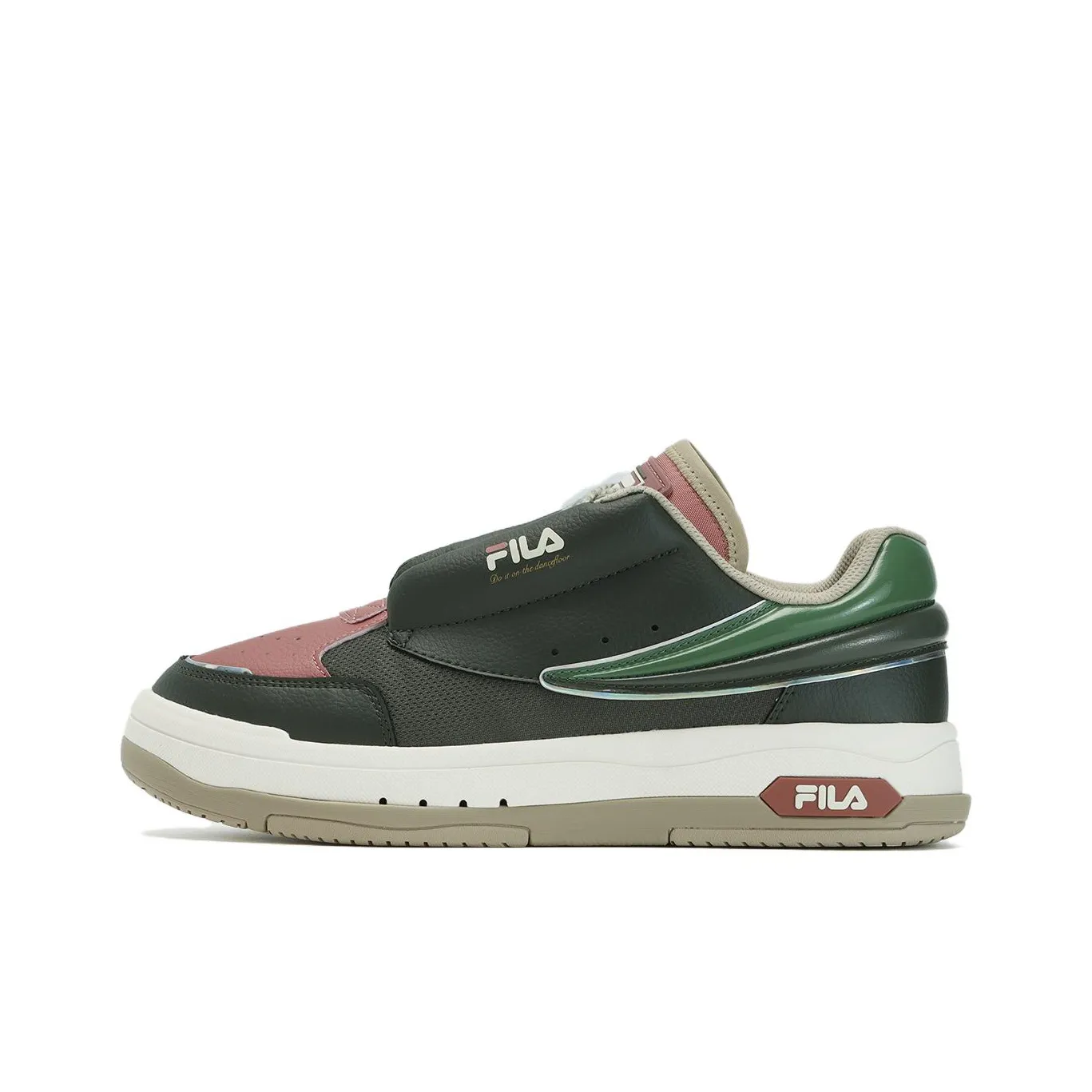 FILA 520 Амортизация Низкий Топ Скейтборд Кроссовки Мужские Зеленый Белый