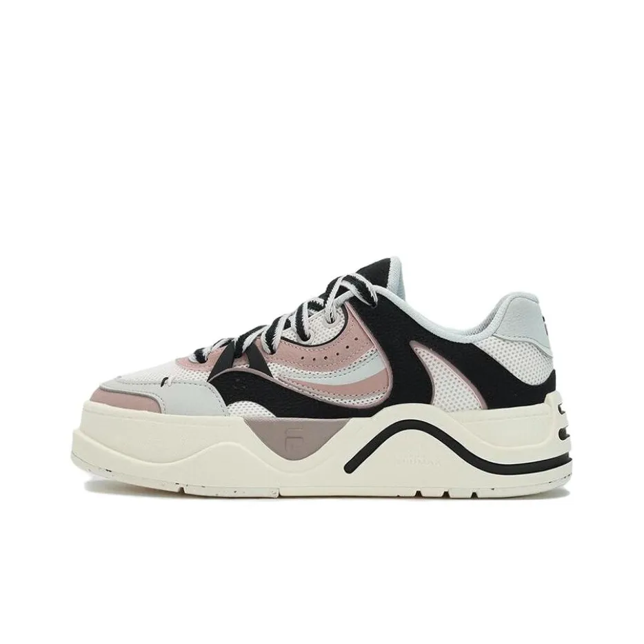 FILA FUSION 50 Low Топ Скейтборд Кроссовки Женские Черный Белый Розовый