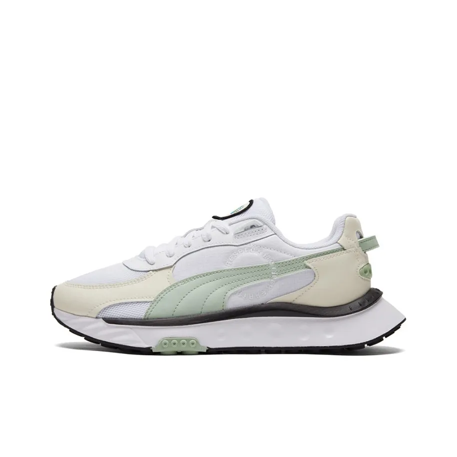 PUMA Wild Rider Low Топ Кроссовки для тренировок Унисекс Айвори Белый