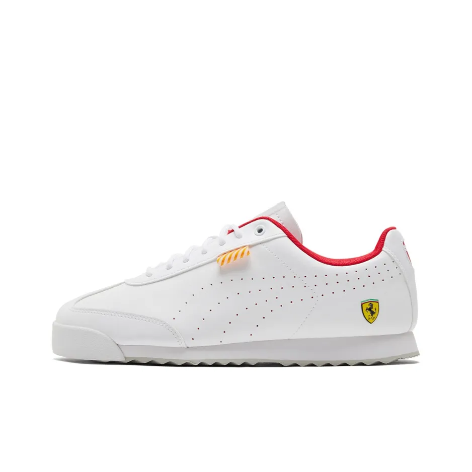 PUMA Scuderia Ferrari Low Топ Тренировочные Кроссовки Мужские Белые Красные