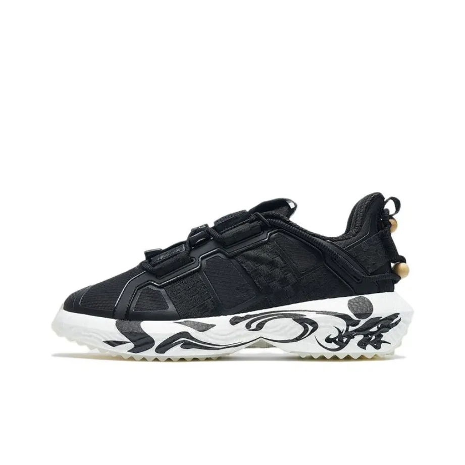 XTEP Shaolin Collection Slip-resistant Abrasion-resistant Breathable Low-Top Training Shoes Men's Black XTEP Shaolin Collection Противоскользящие Износостойкие Дышащие Низкие Кроссовки для Тренировок Мужские Черные