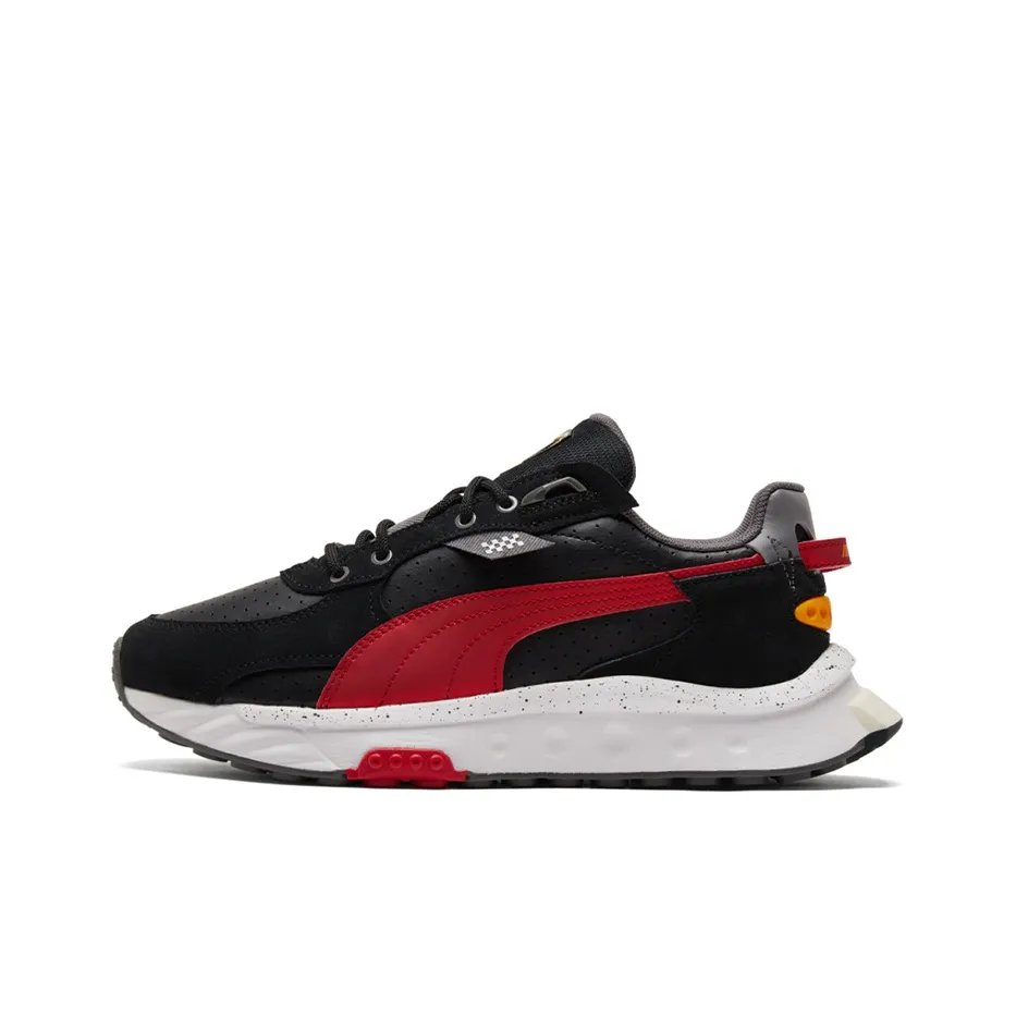 PUMA Wild Rider Wild Rider Low Кроссовки для тренировок Унисекс Черный Красный