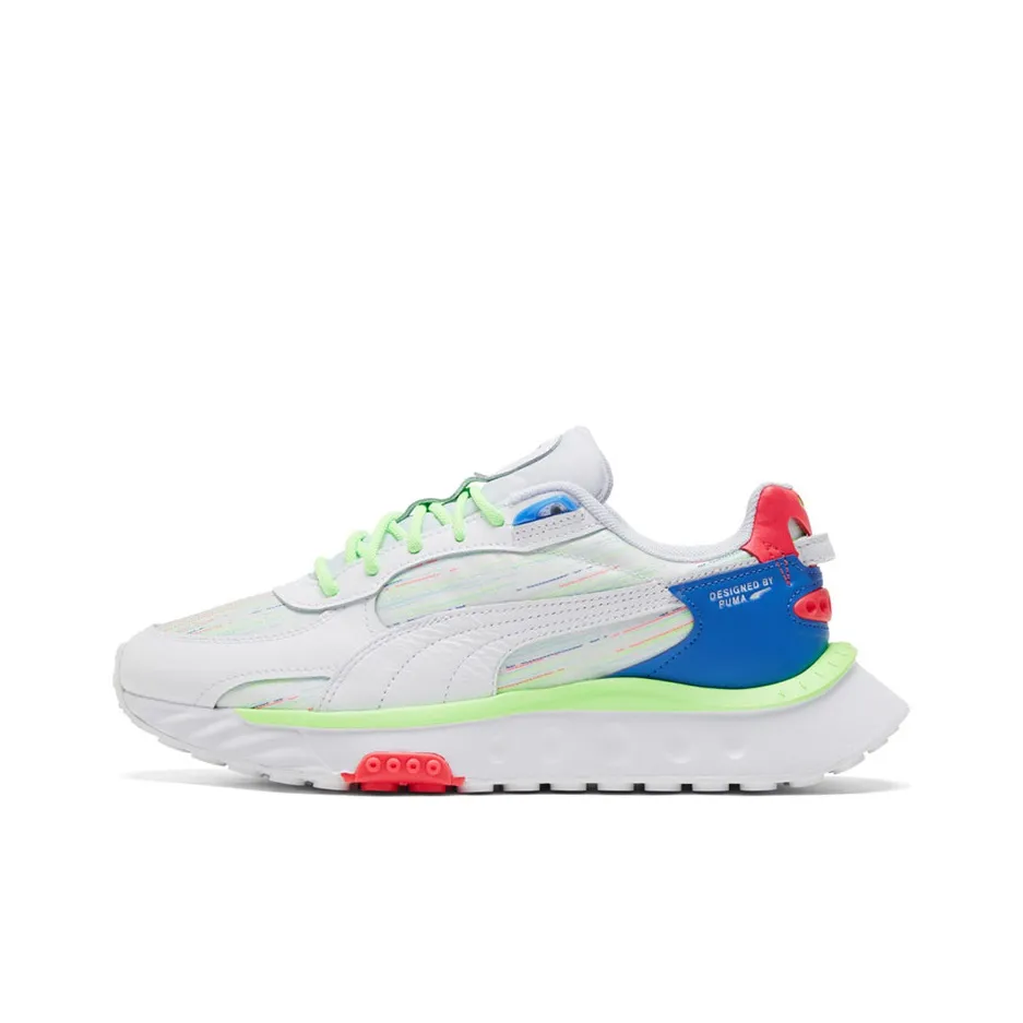 PUMA Wild Rider Spectra Low Топ Кроссовки для тренировок Унисекс Белый Синий