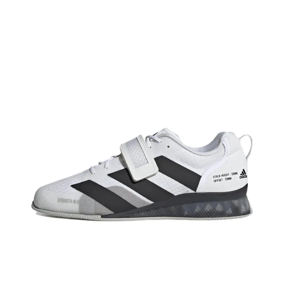 Adidas Adipower 3 Cloud White Core Black Grey Two