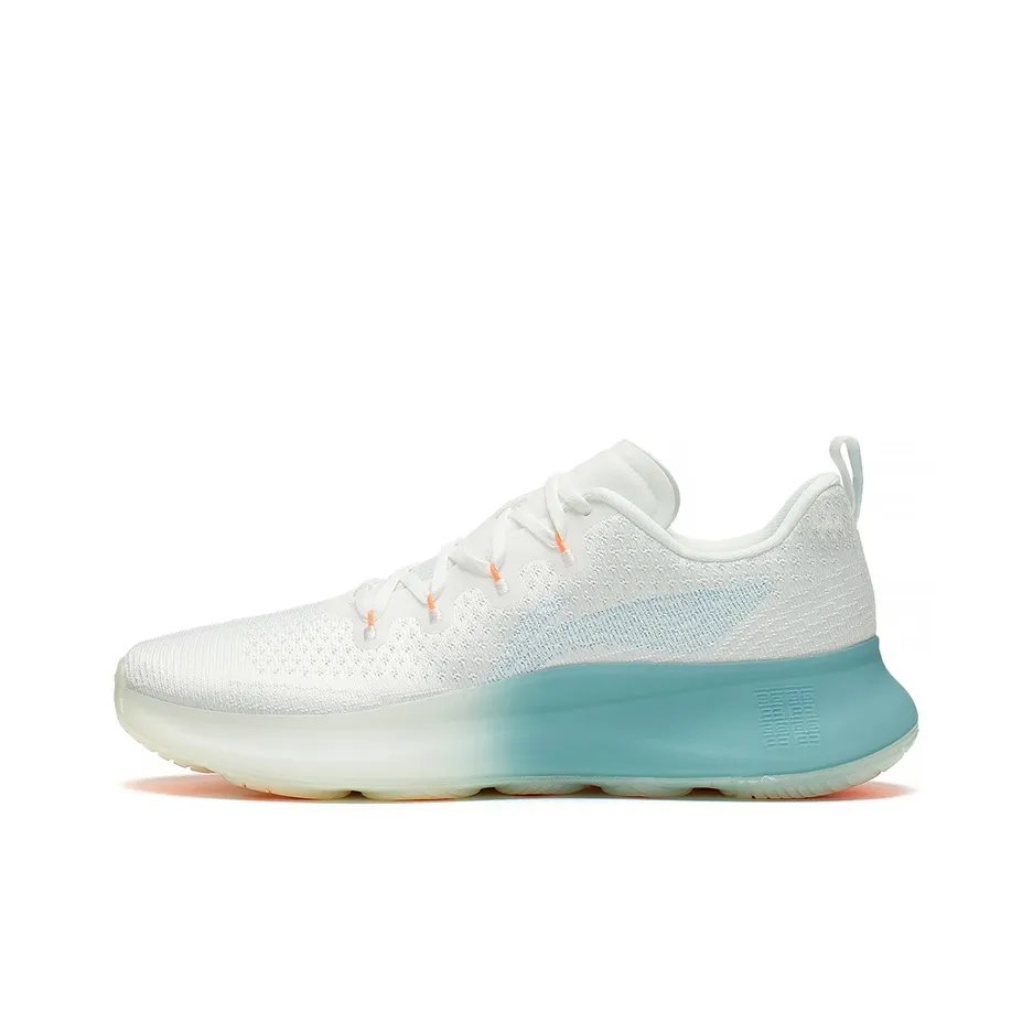 LiNing Wujie 4 Cushioning Anti Slip And Wear Resistant Low Top Training Shoes Men's White Blue