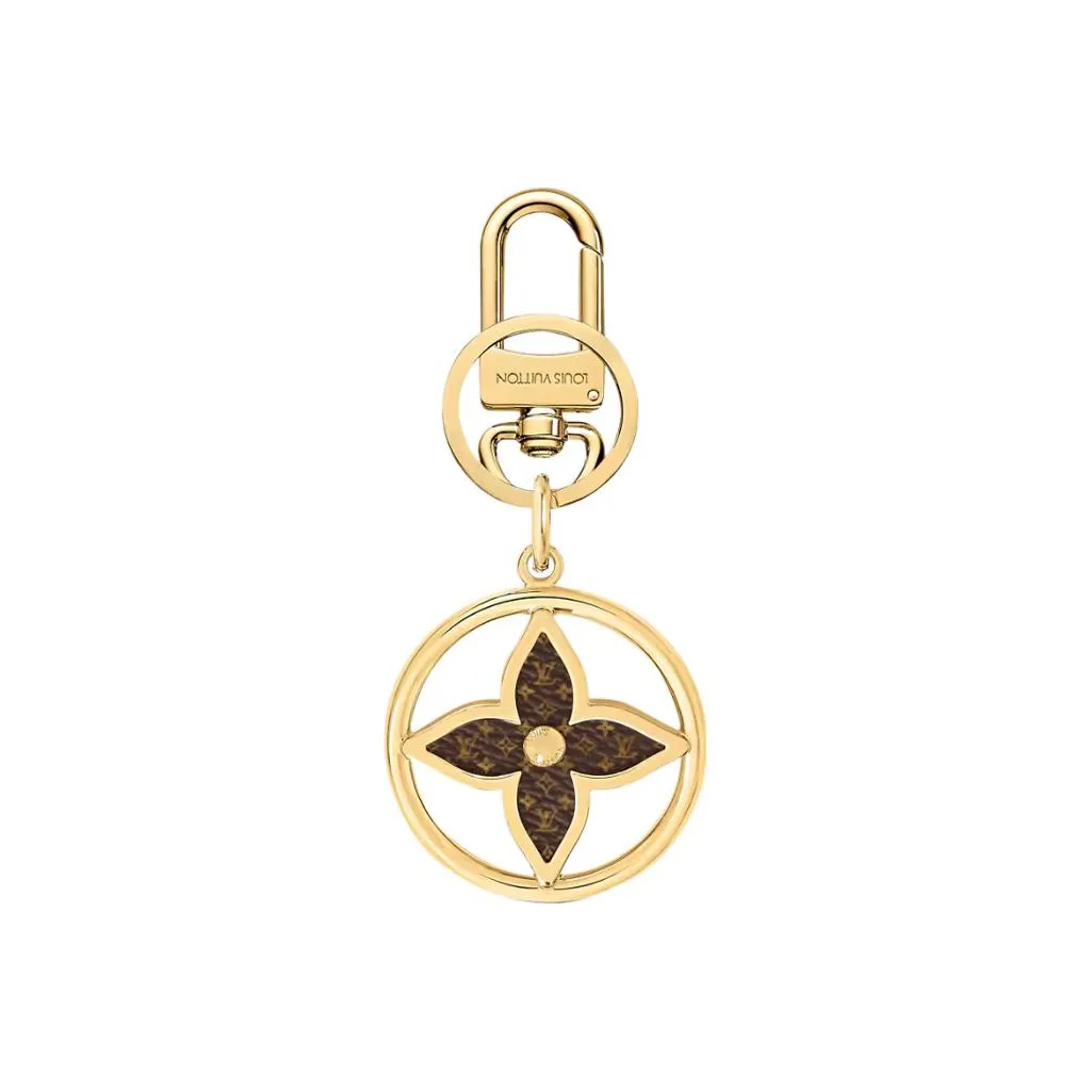 LOUIS VUITTON Puzzle Flower Monogram Keyring