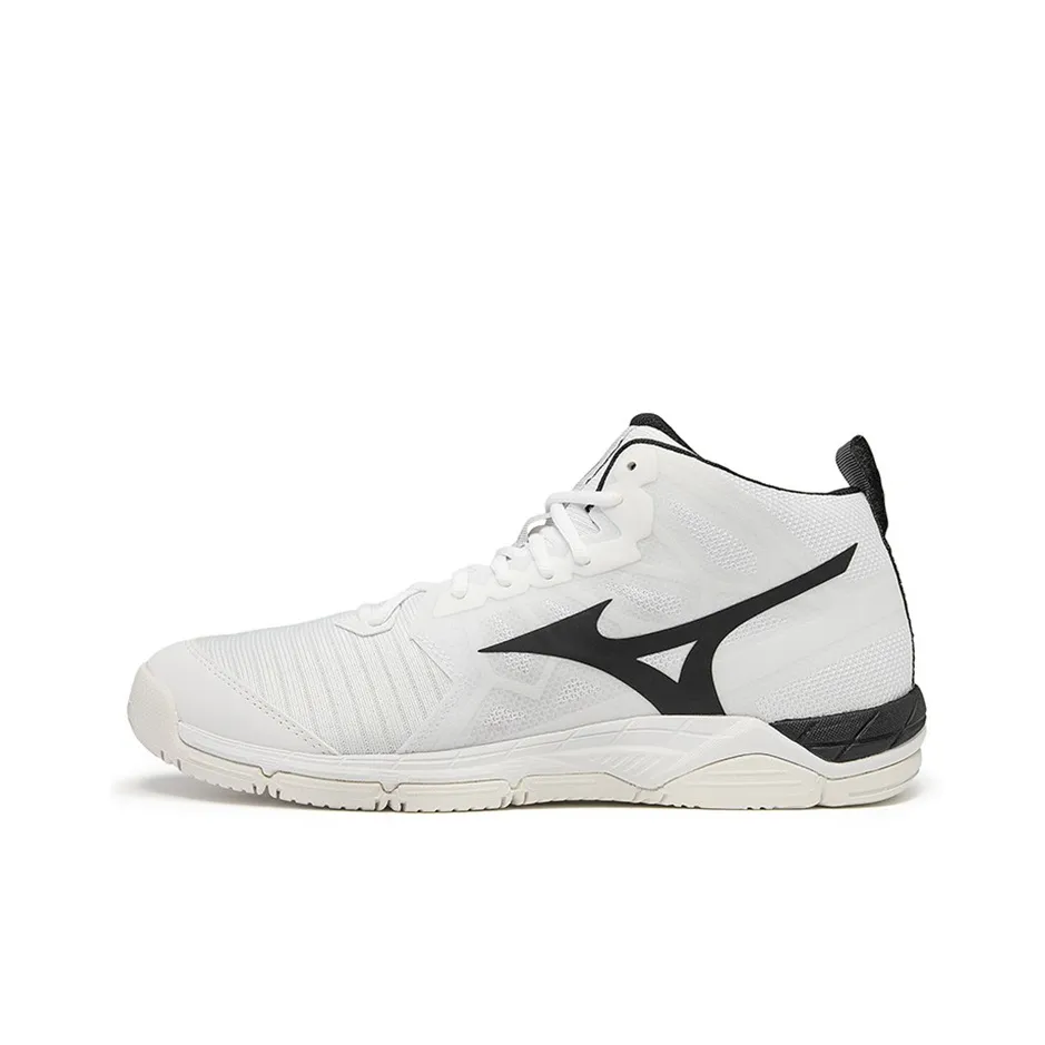 Mizuno Wave Super Sonic 2 Mid 'White Black'