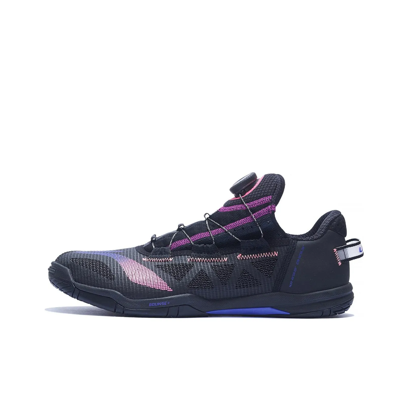 LiNing Cushioning Wear-Resistant Low-Top Table Tennis Shoes Unisex Black