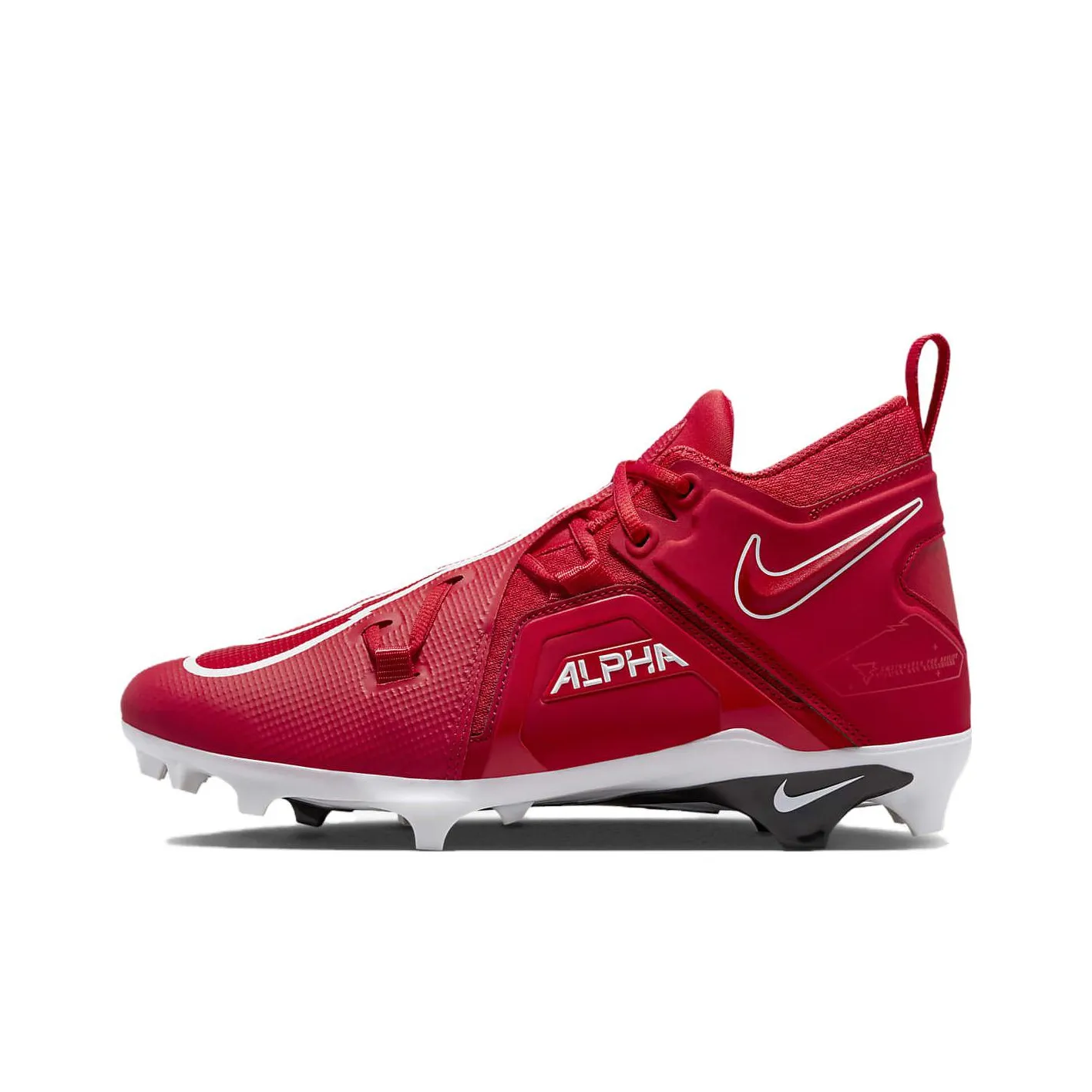Nike Alpha Menace Pro 3 Slip-Resistant Abrasion-Resistant Lightweight MID Football Cleats Men's Red Найк Alpha Menace Pro 3 противоскользящий устойчивый к истиранию легкий MID футбольные бутсы мужские красные