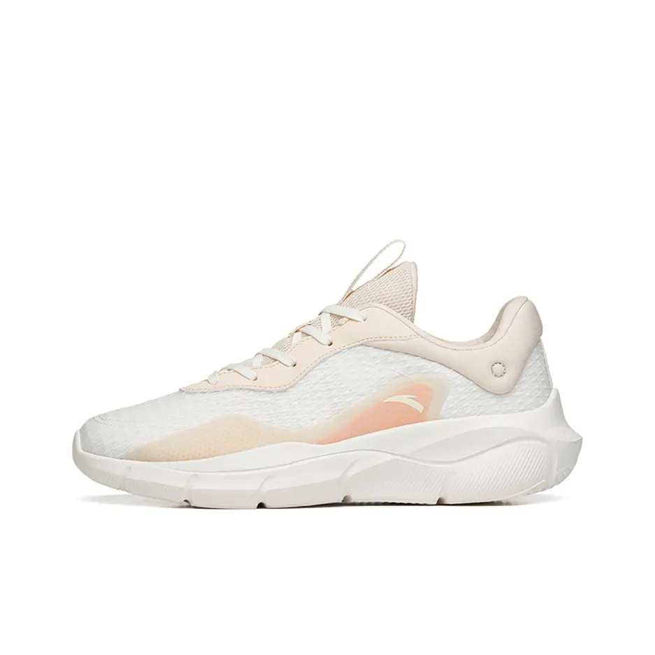 Anta Variety Training Collection Linghui Low-Top Training Shoes Women's White Orange