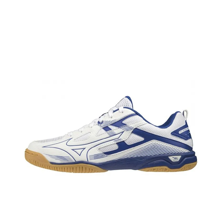 Mizuno Wave Kaiserburg 7 противоскользящие устойчивые к истиранию дышащие кроссовки для тренировок с низким верхом унисекс белые и синие