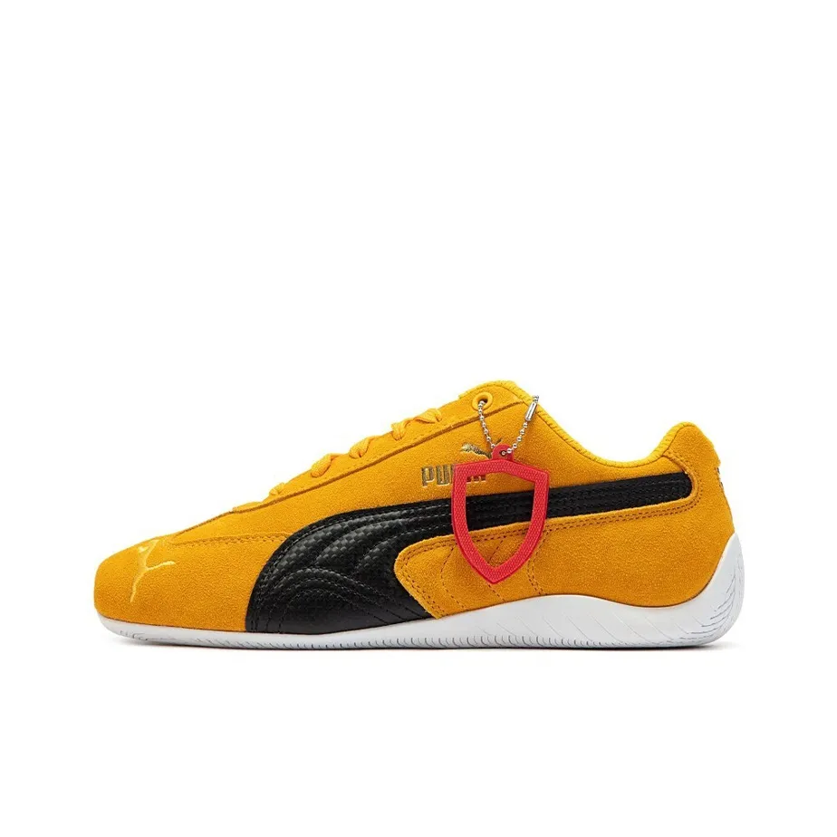 PUMA Speedcat Collection Ferrari Shield Low Тренировочные Кроссовки Унисекс Ярко-Желтые