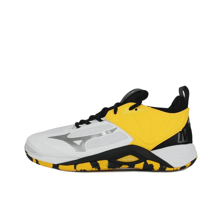 Кроссовки для волейбола Mizuno Low Top Белый Желтый Черный Унисекс