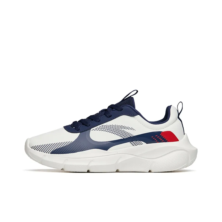 ANTA Training Shoes Men's Low Top Ivory White/Opaque Simple Blue