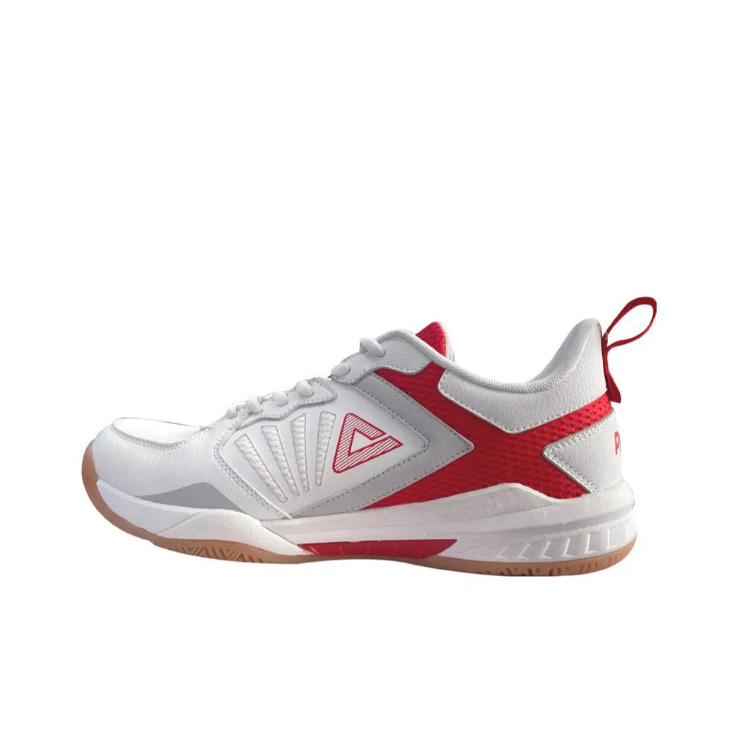 PEAK Anti Slip And Wear Resistant Breathable Low Top Training Shoes Unisex White Red
