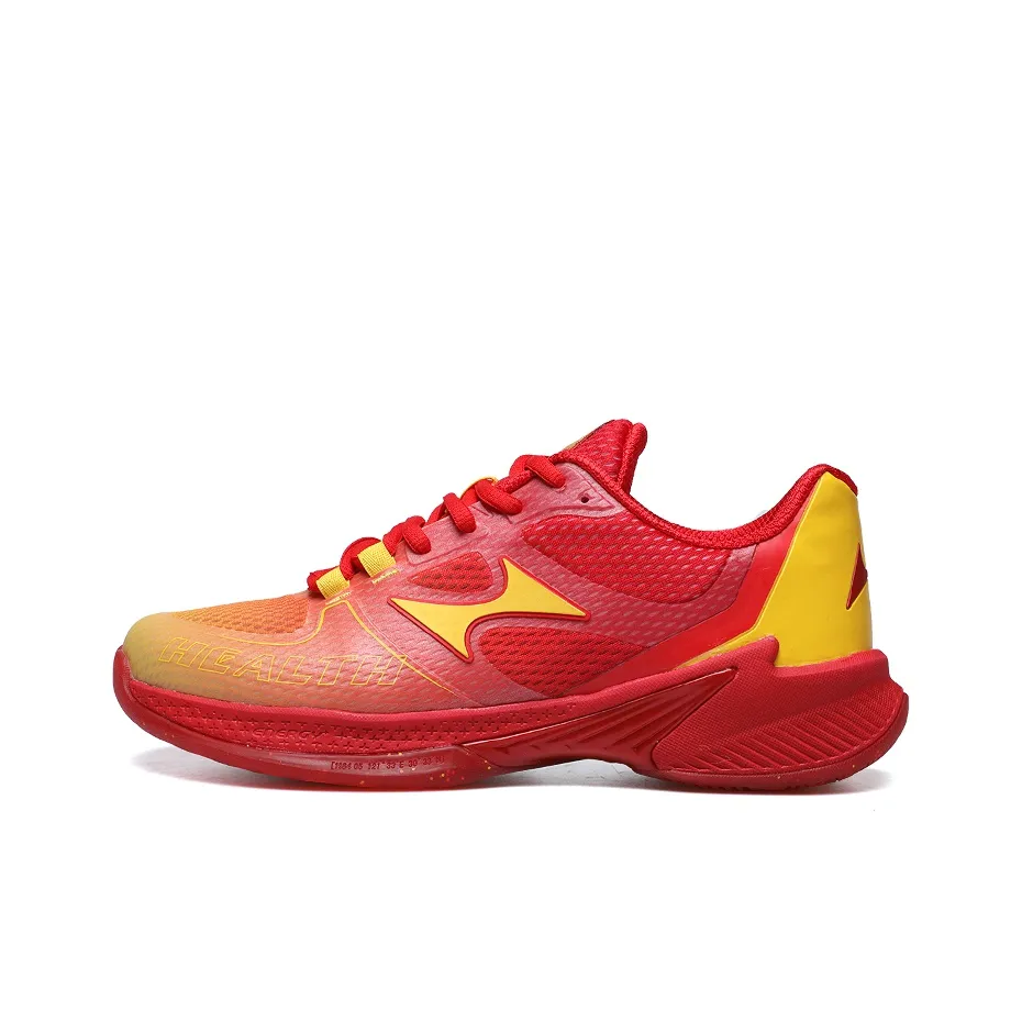 HEALTH PQ1 Low Топ Волейбольные кроссовки Унисекс Красный Желтый