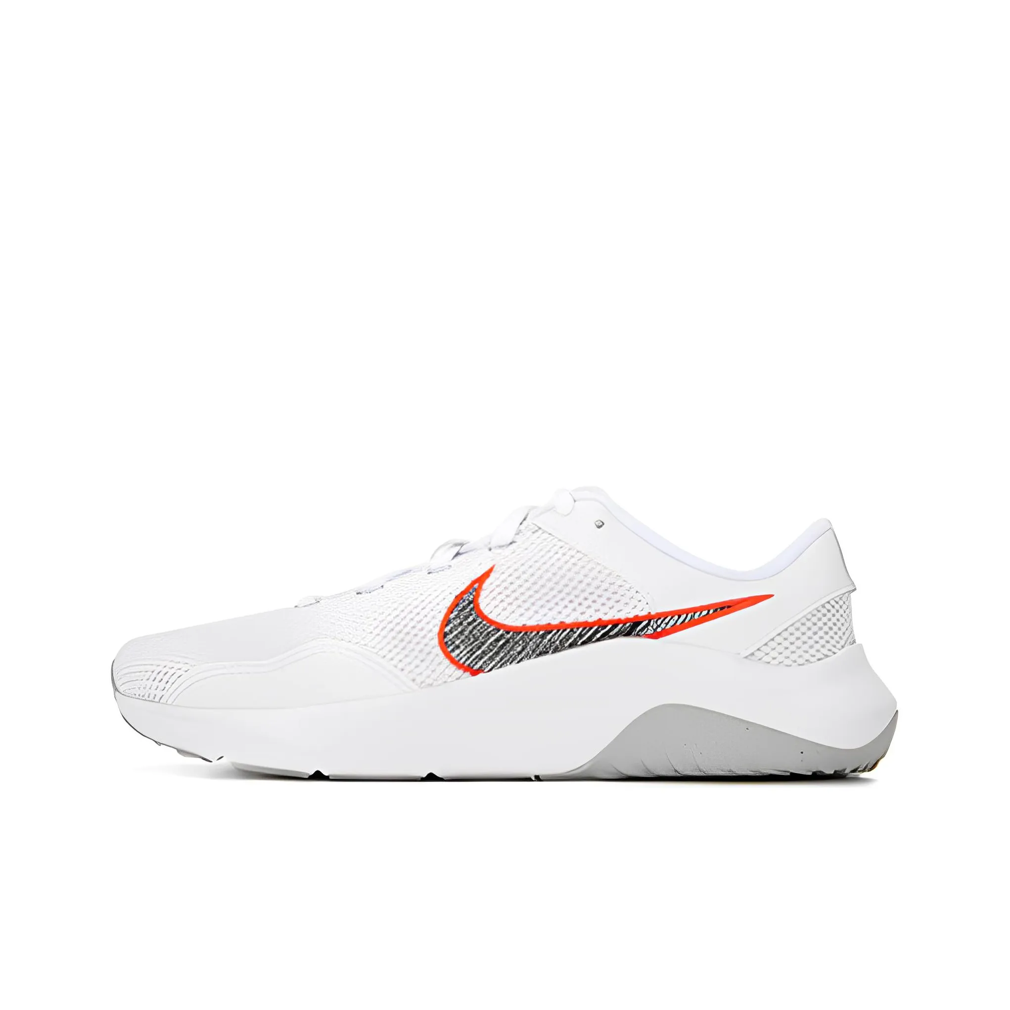 Nike Legend Essential 3 Next Nature Шокабсорбирующие Низкие Кроссовки для тренировок с противоскользящим покрытием Женские Белые