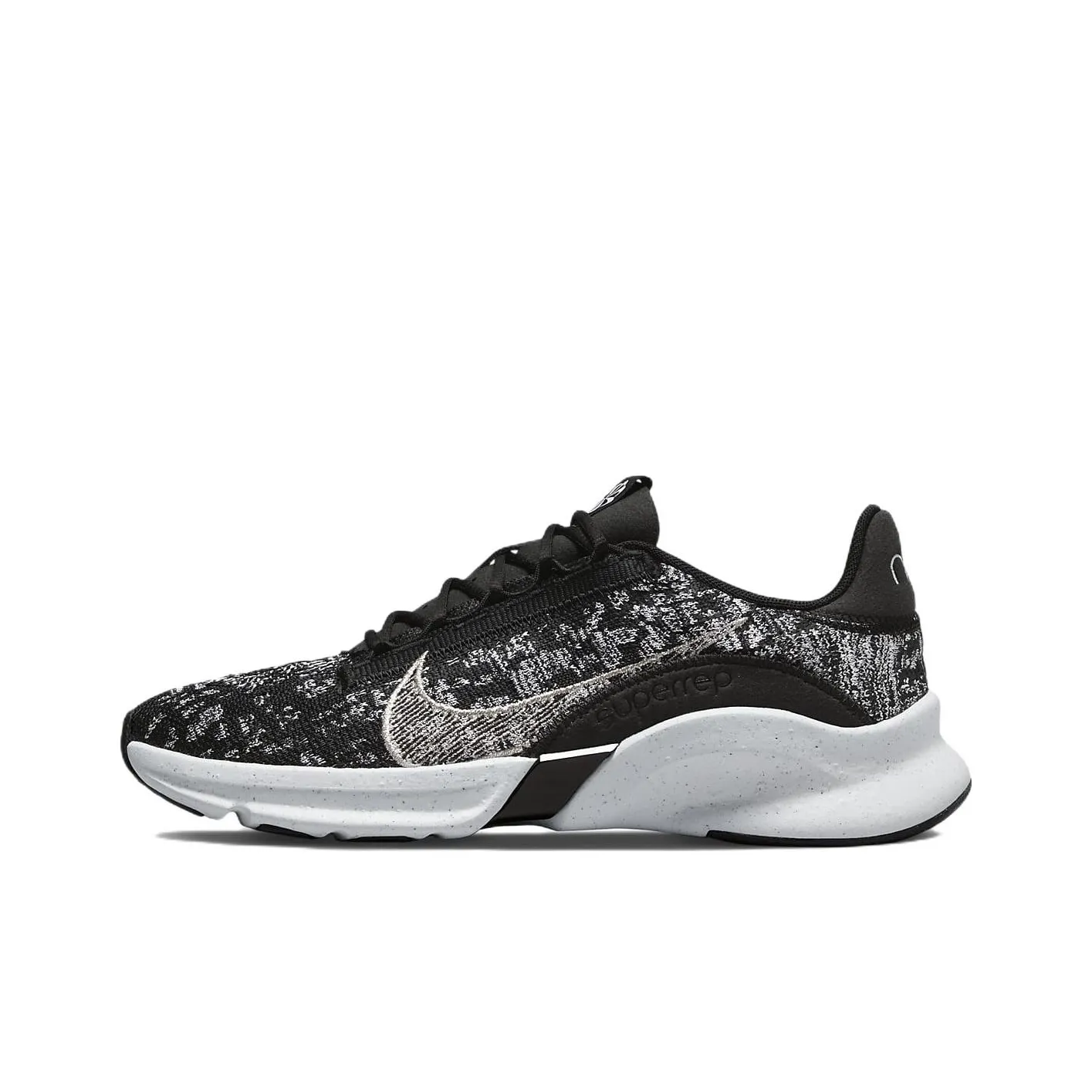 Nike SuperRep Go 3 Flyknit Next Nature Black Metallic Silver Women's
