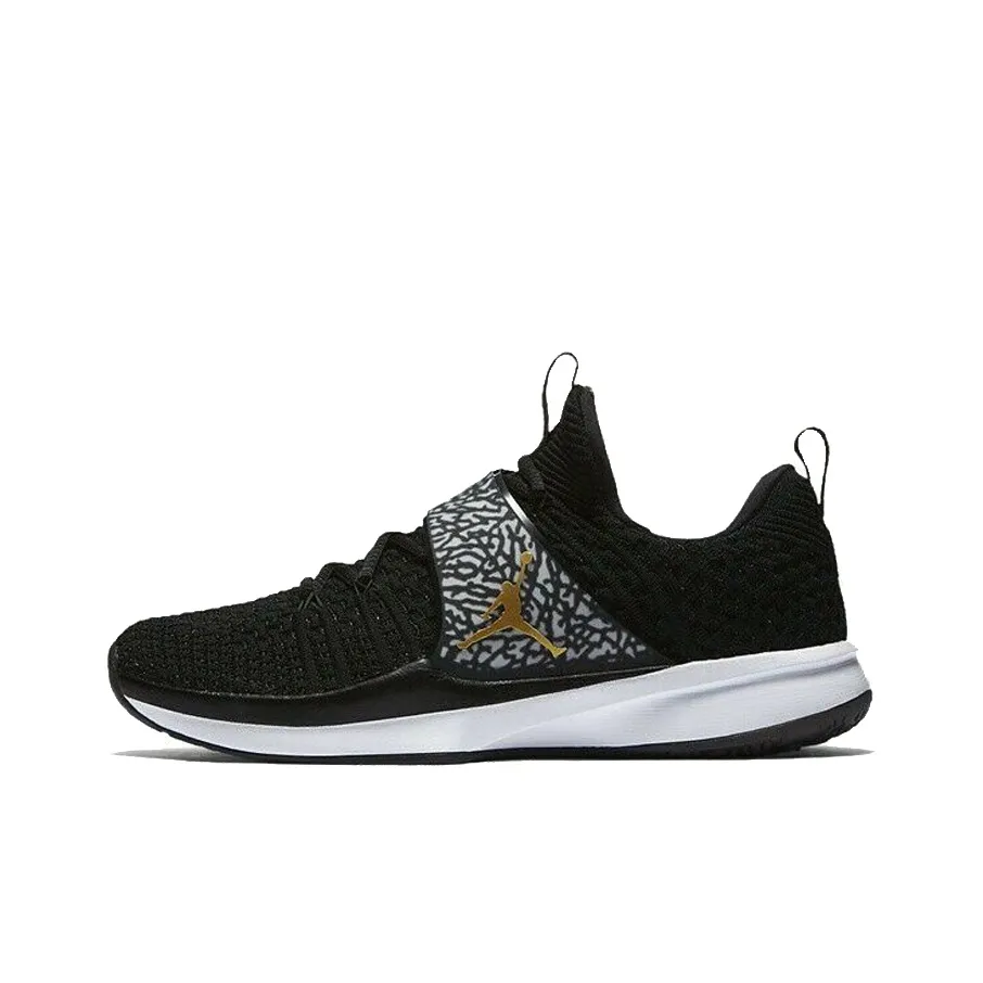 Jordan Trainer 2 Flyknit Black Metallic Gold