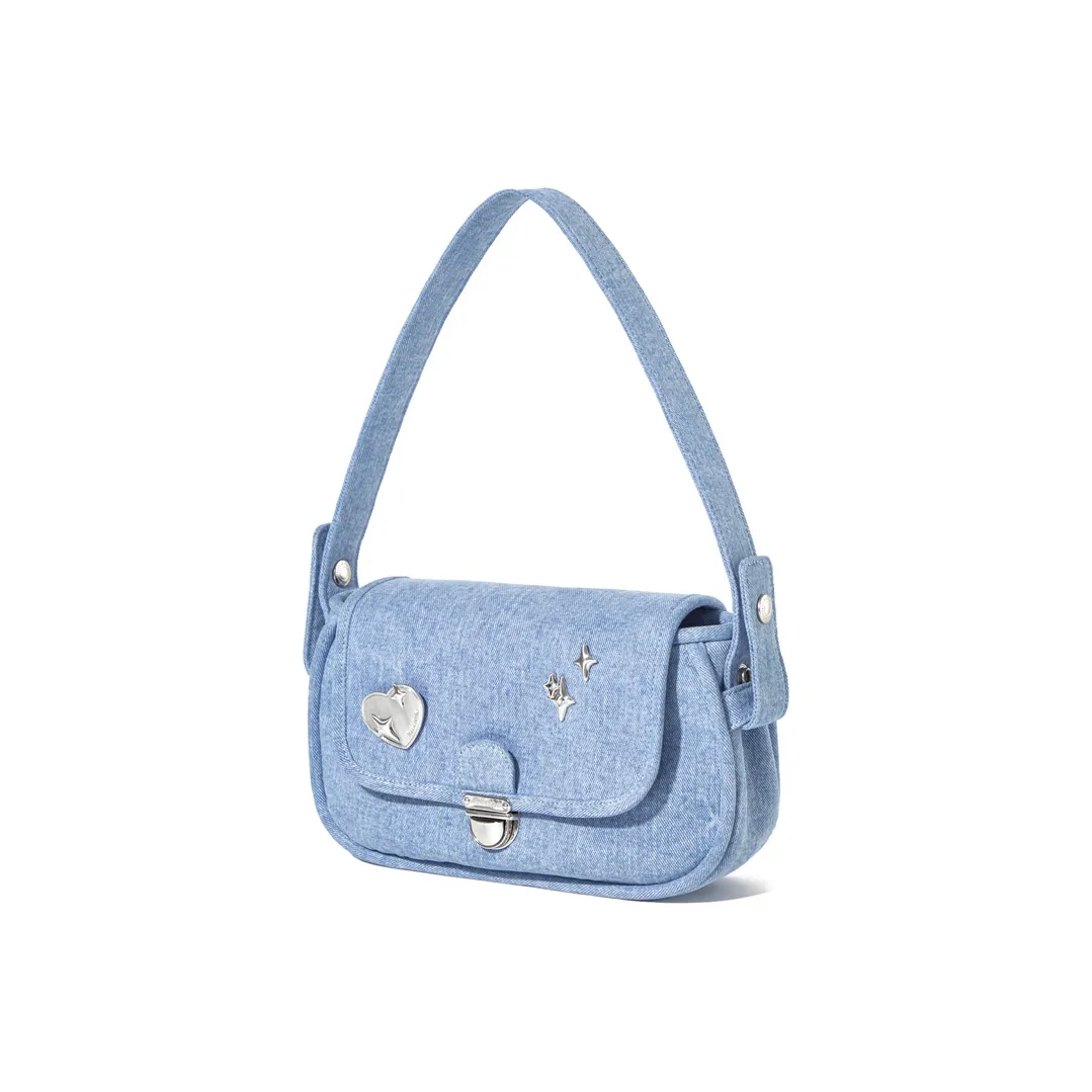 LIVEBOX EN DIRECT Деним Сумка через плечо Средняя Женская Джинсовая Синяя