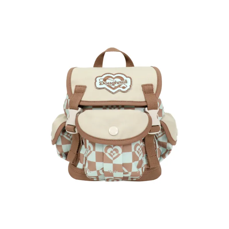 Doughnut Полиэстер Ручная сумка Сумка через плечо Рюкзак Обычный Женские Гриб Клетчатый Крем Клетчатый Глициния
