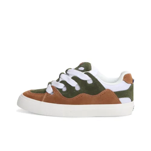 Ollieskate Кроссовки для скейтбординга Low Top Коричнево-зеленый Унисекс