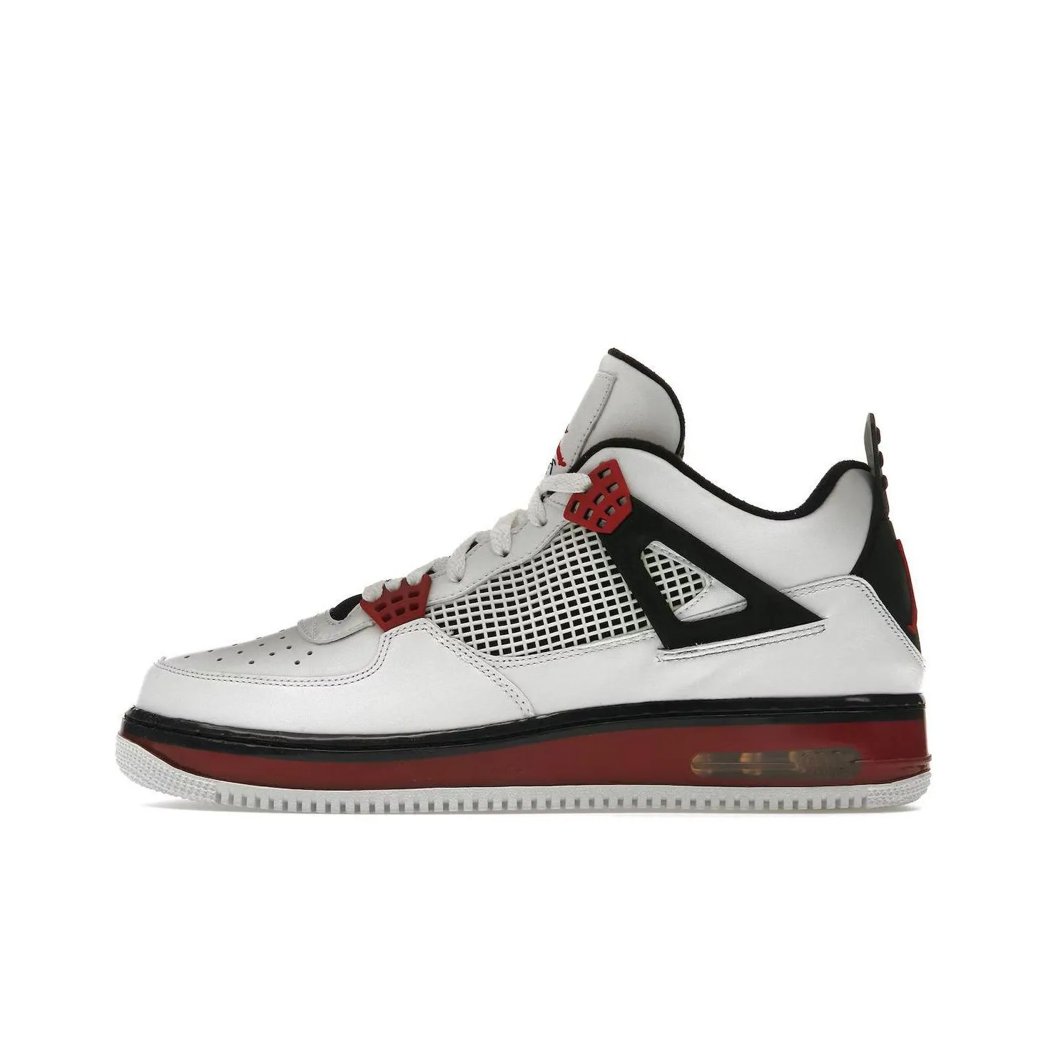 Jordan Fusion 4 Varsity White Red