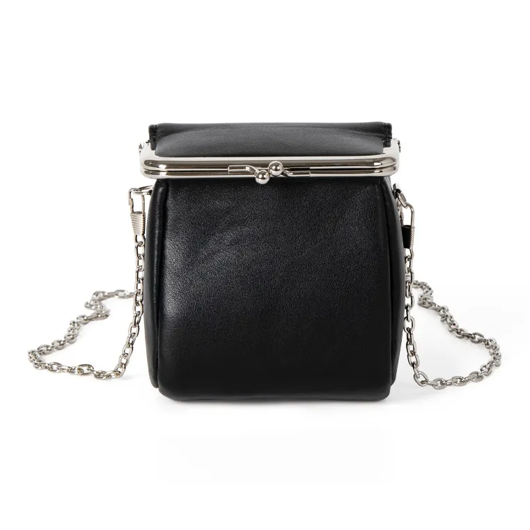 HAWA PU Hot Girl Lipstick Crossbody Bag Small Size Women's White/Black/Peach Pink/Red/Silver