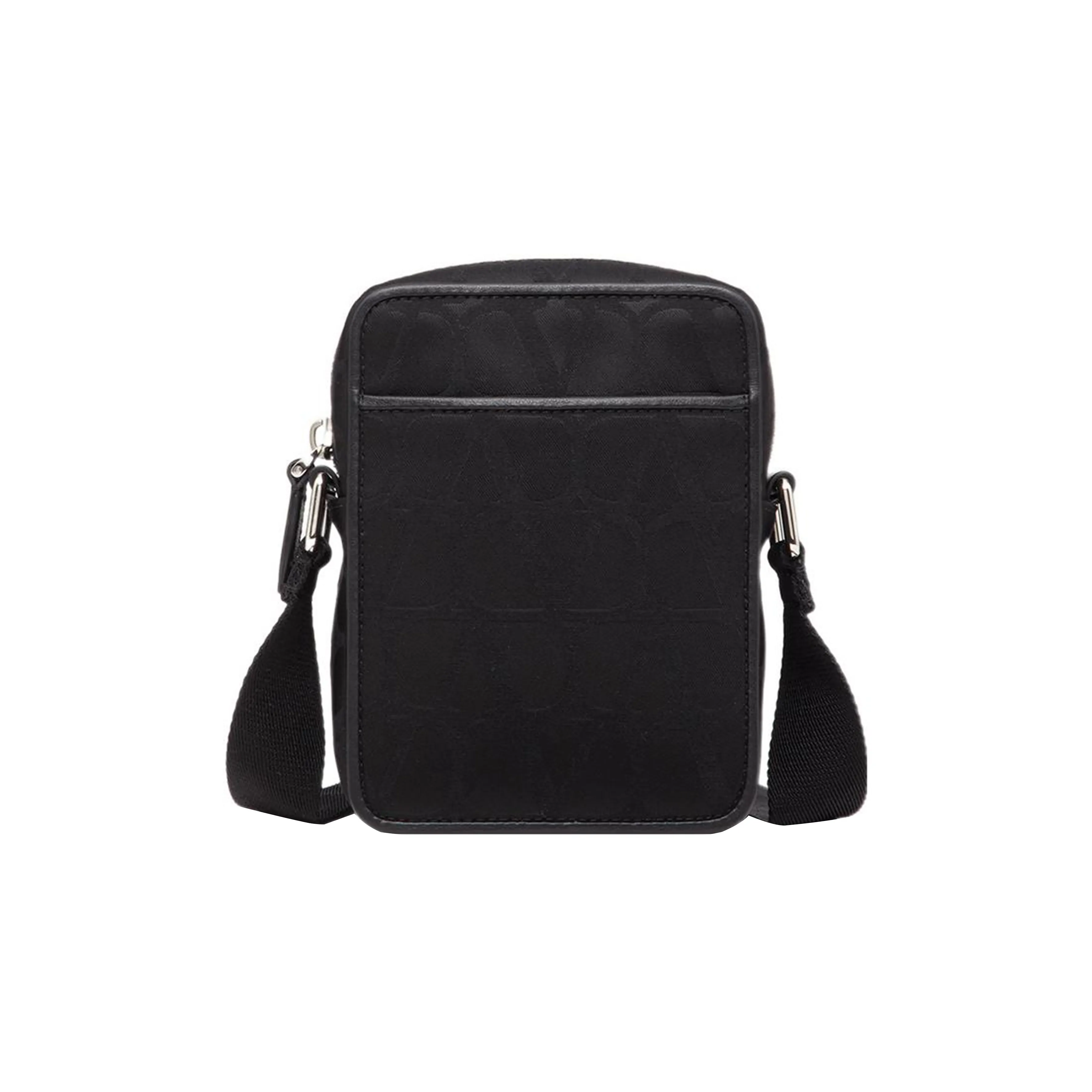 Valentino Nylon Shoulder Bag, Crossbody Bag Small Size Men's Black