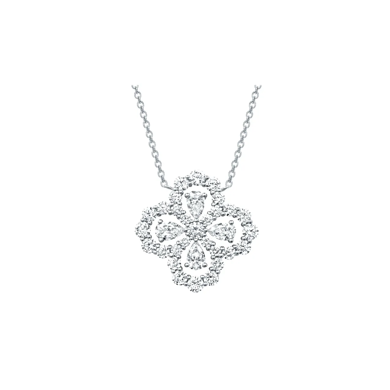 HARRY WINSTON Platinum Necklaces Women's Silver