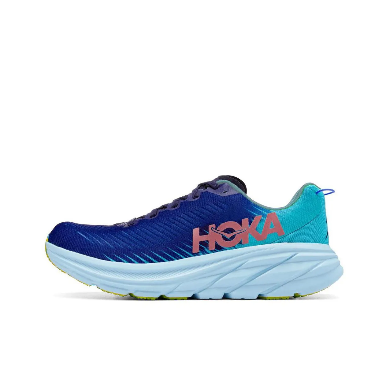 HOKA ONE ONE Rincon 3 Slip-on Устойчивый к истиранию Дышащий Низкий Топ Беговые кроссовки Женские Синий Зеленый
