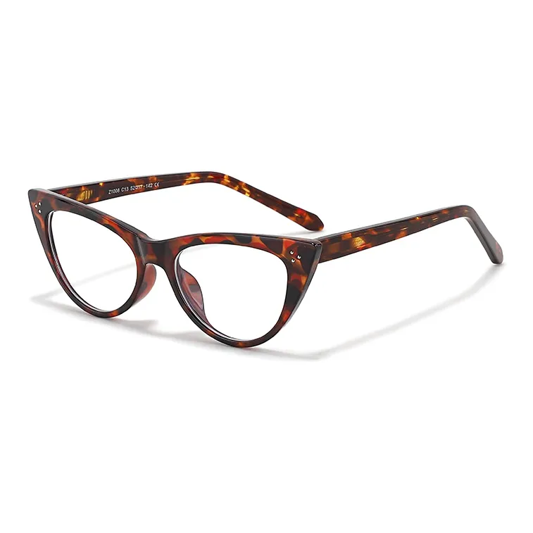 Sagawa Пластиковая оправа Кошачий глаз Без диоптрий Очки Унисекс Многоцветные