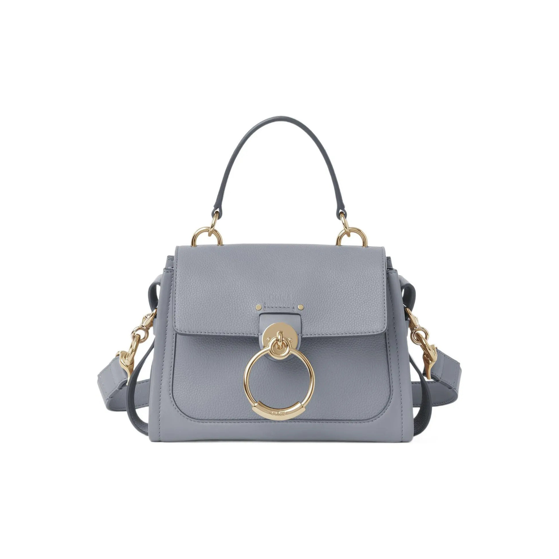 Chloe Tess Calfskin Shoulder Bag, Crossbody Bag, Handbag Mini Women's Storm Blue