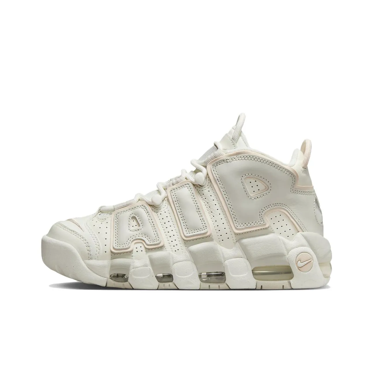 Nike Air More Uptempo MID Топ Винтажные баскетбольные кроссовки Женские Экрю