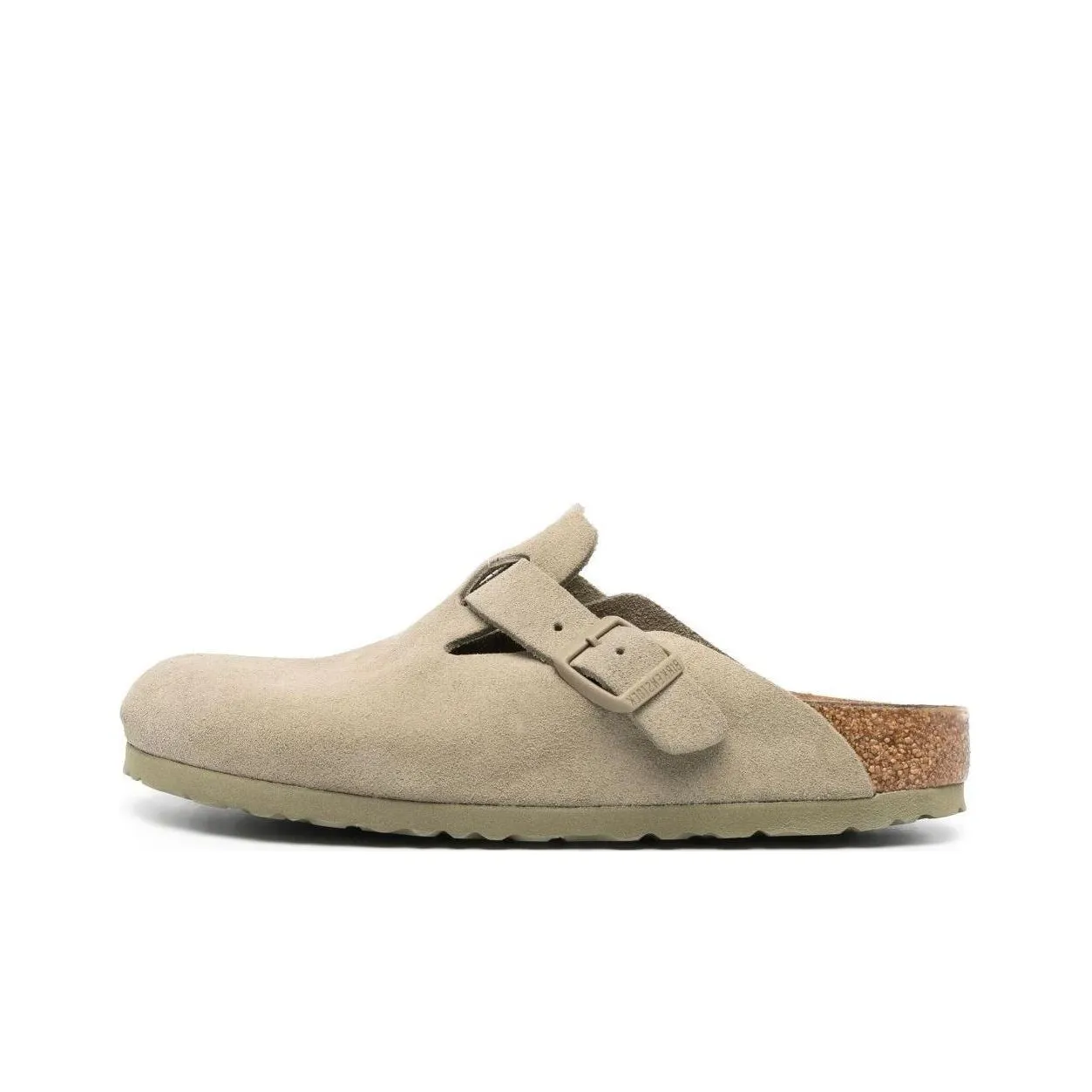 Birkenstock Boston Suede Leather 'Faded Khaki'
