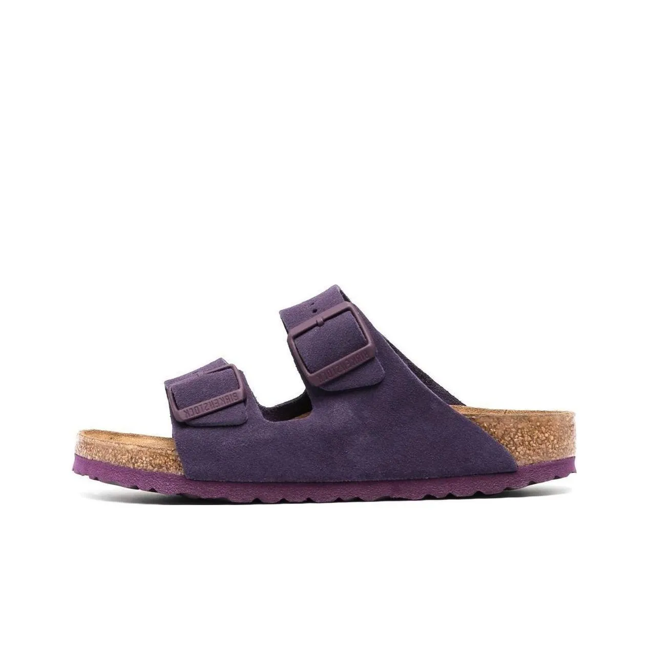 Birkenstock Arizona Soft Footbed Suede Leather Narrow Fit Sandals 'Wine' Women's
