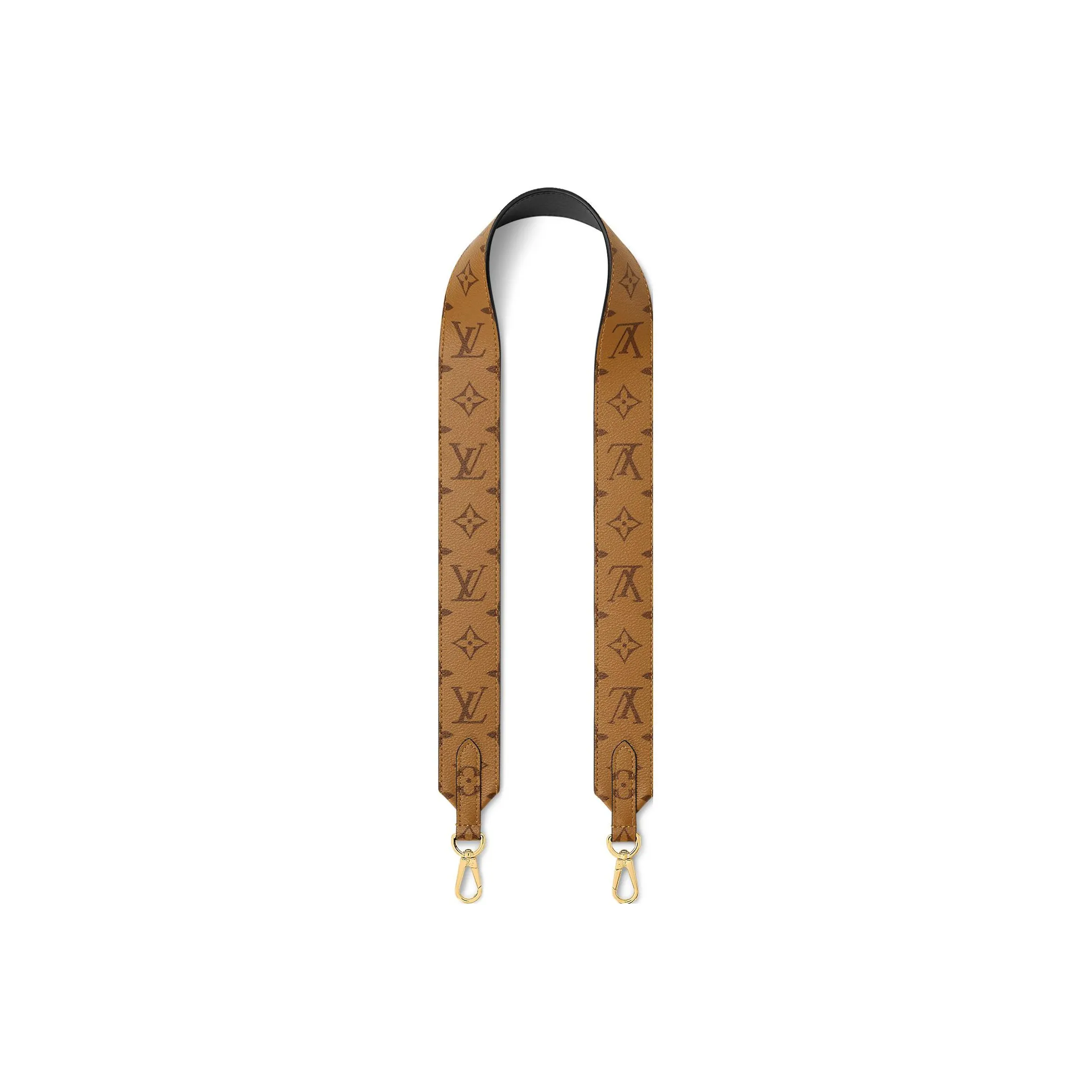 LOUIS VUITTON Coated Canvas Bag Strap Women's Brown