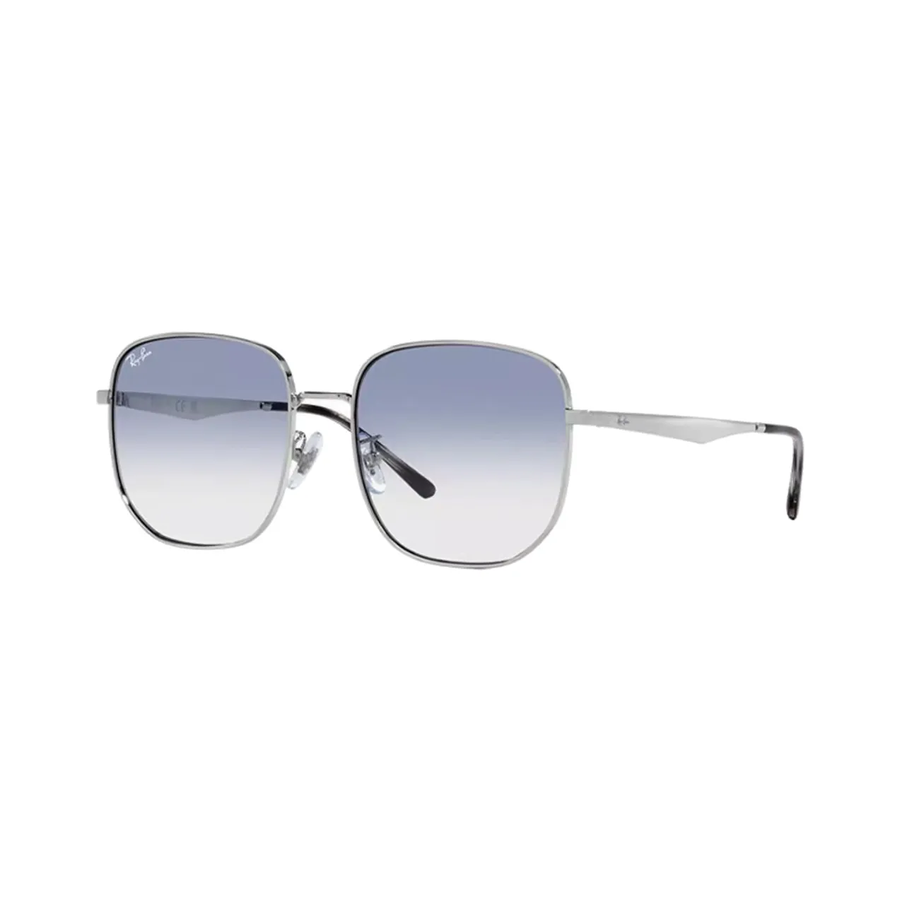 RayBan Alloy Irregular Shape Sunglasses Unisex Silver