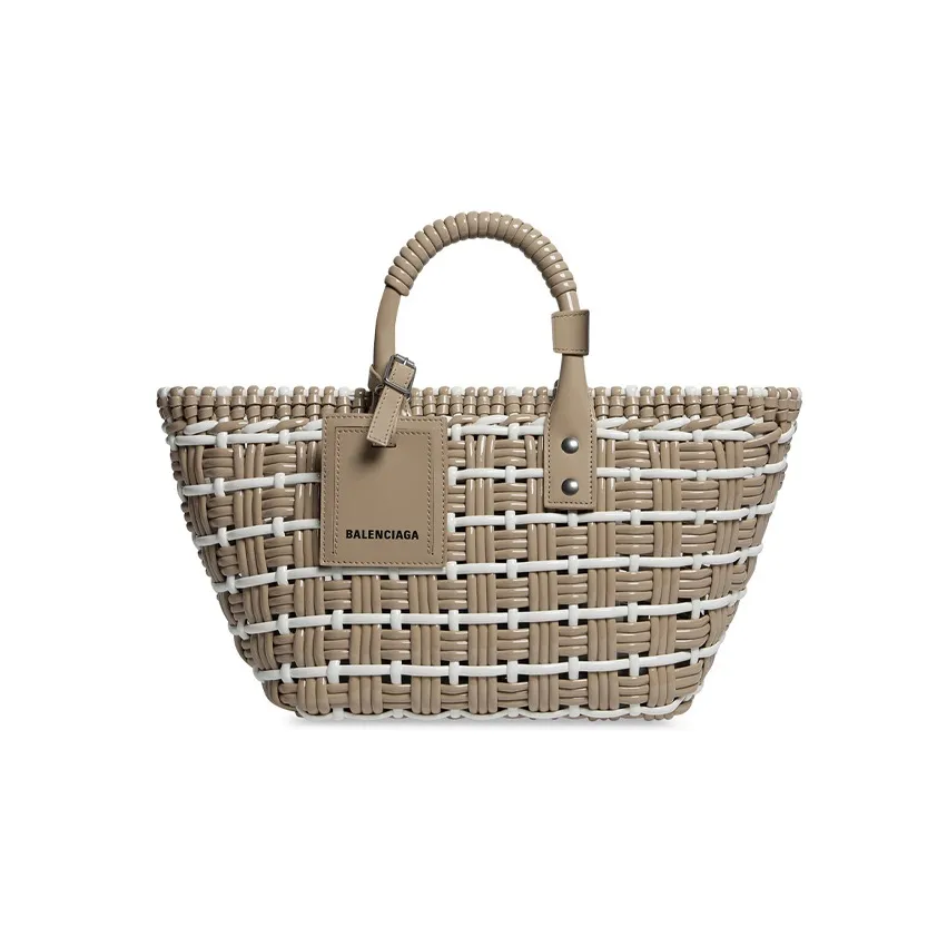 Balenciaga BISTRO Polyester Shoulder Bag, Crossbody Bag, Handbag Extra Small Women's Brown