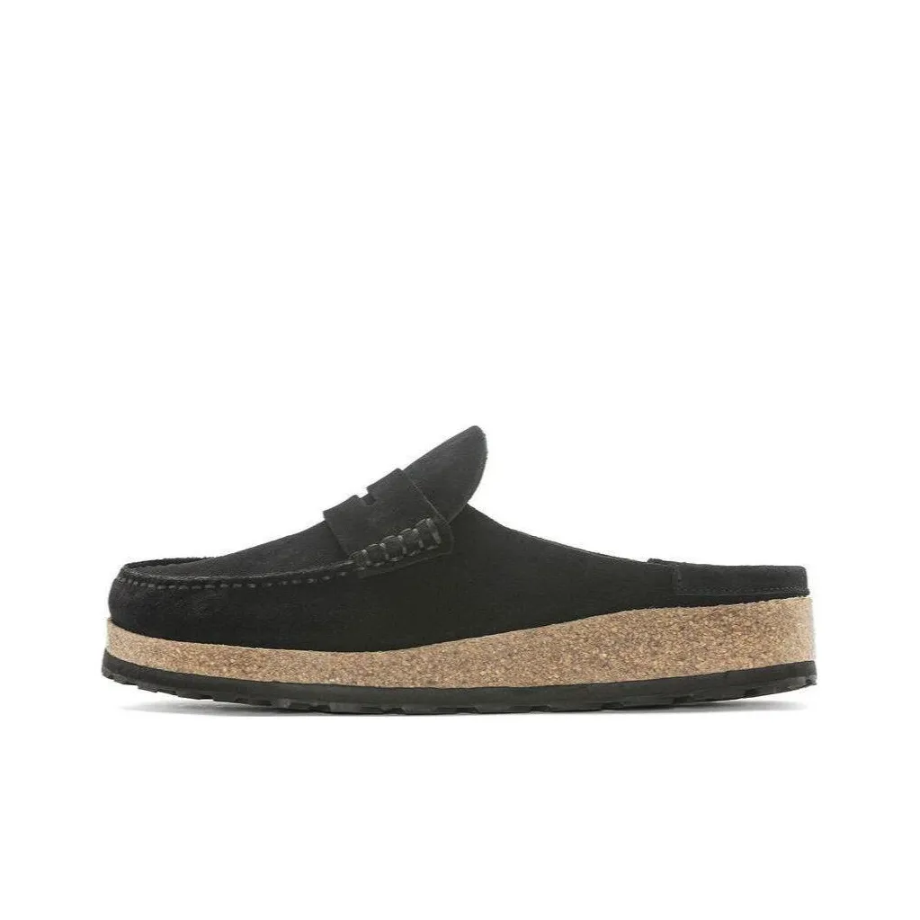 Birkenstock Naples Suede Leather 'Black'