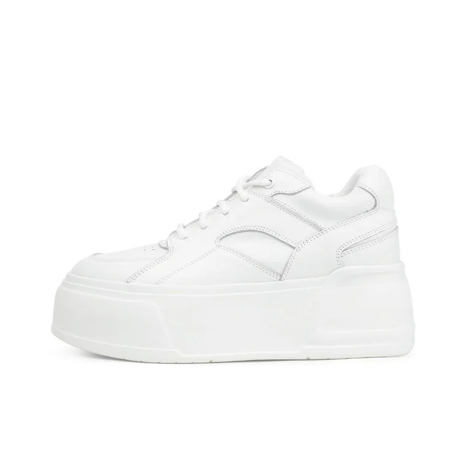 Rosa Bianca Легкая и Дышащая Низкая Обувь с Платформой Женская Белая