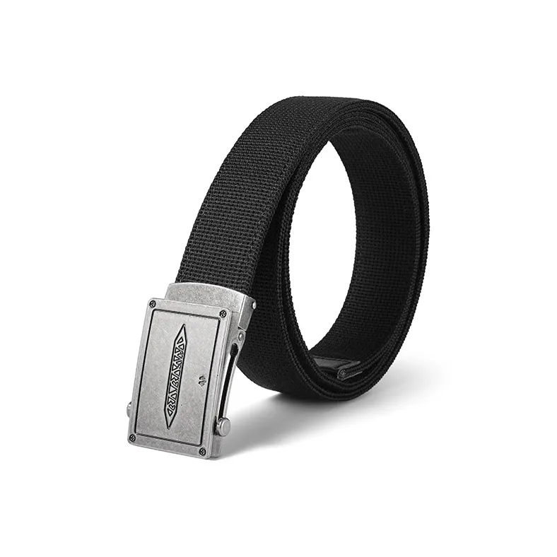 BABAMA Fabric Leather Belts Men's Width 3.5CM