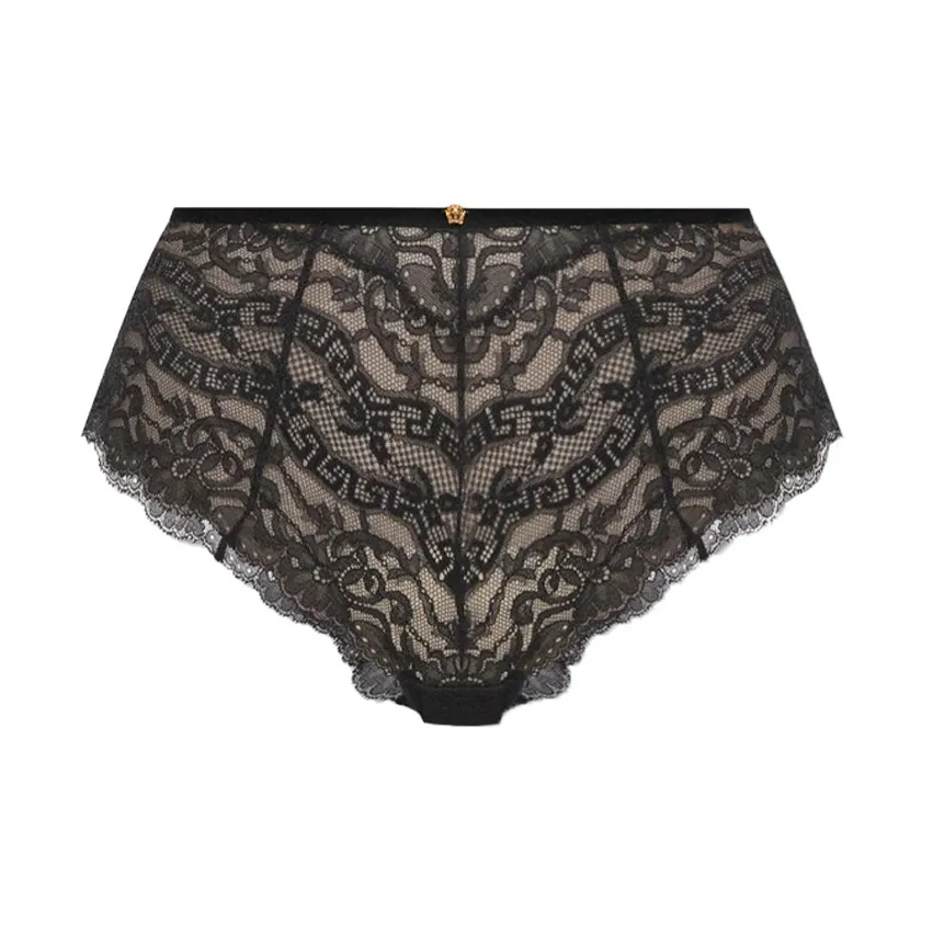 VERSACE Medusa Plaque Lace Briefs