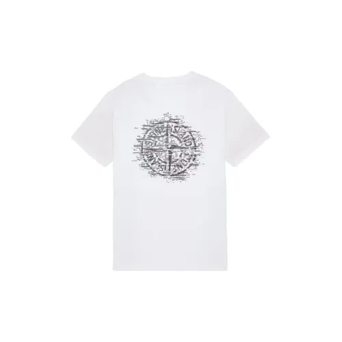 STONE ISLAND Белая Мужская Рубашка