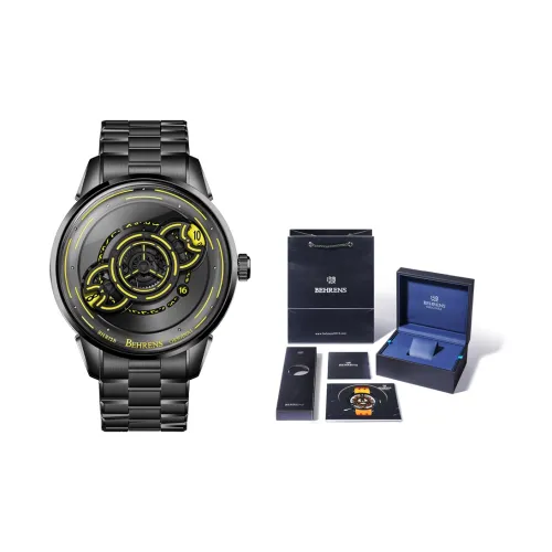 BEHRENS Автоматический Механический Movement Мужские Часы Star Voyager Collection 42mm*22mm*12,5mm Серые
