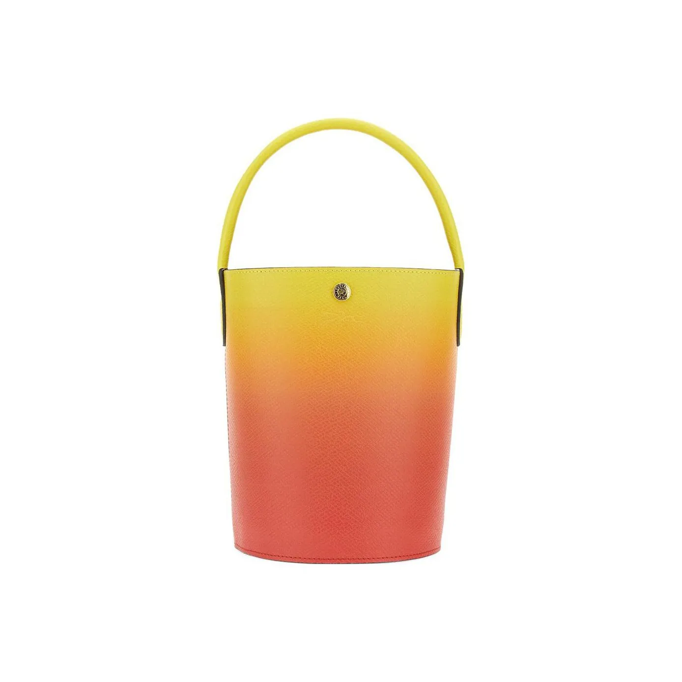 LONGCHAMP Épure Корова Кожа Ведрообразная Сумка Женская Желтая и Лимонно-Желтая