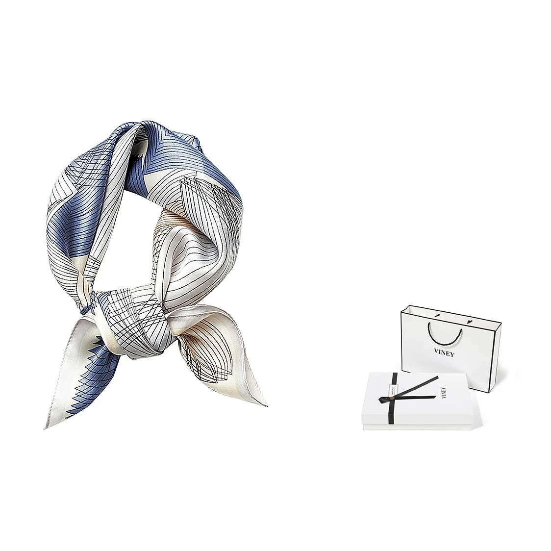 VINEY Mulberry Silk Scarves Women's