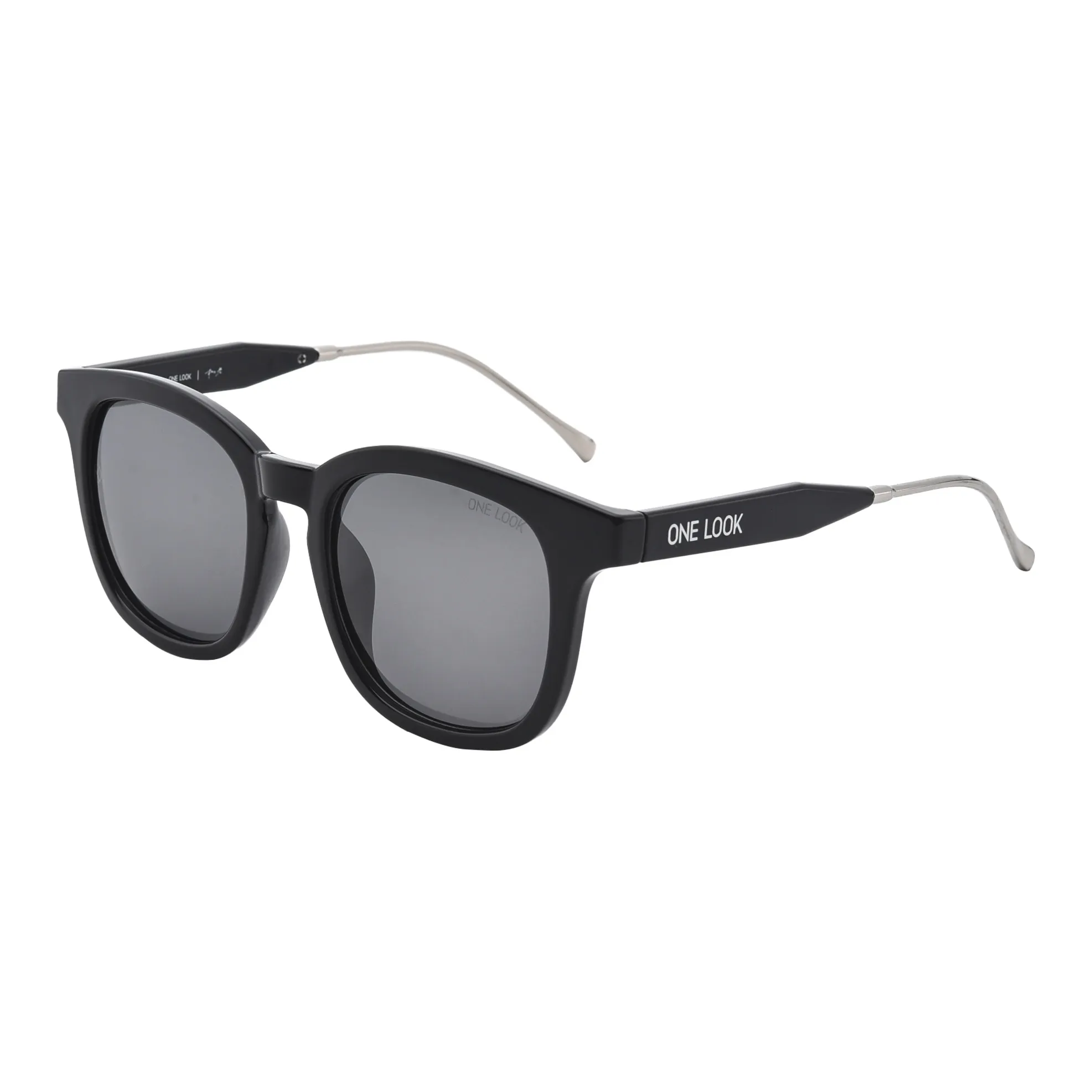 Sijue TR/Memory Plastic Round Sunglasses Unisex Black Frame/Leopard Print Frame