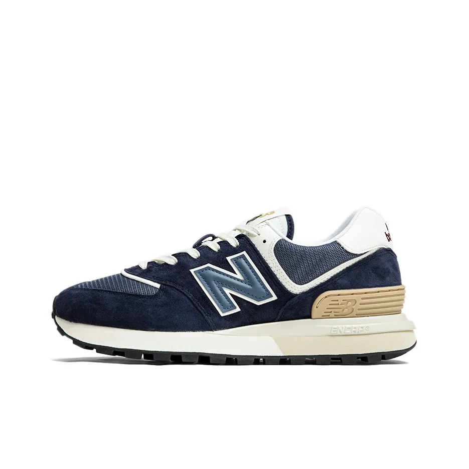 New Balance 574 Navy White Beige