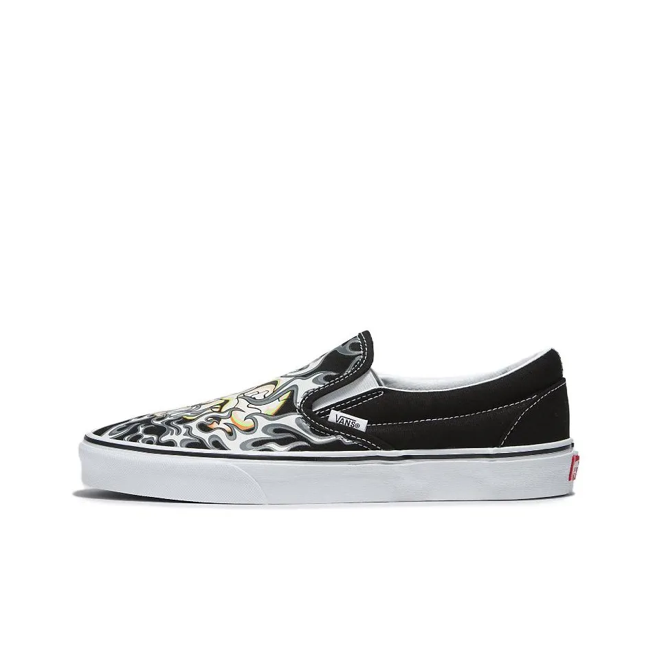 Vans Classic Slip On 'Flame Skull' Sneakers